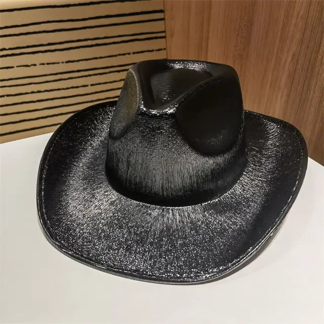 Hot Sale Cowboy Hat Wide Brim Jazz Black Green Star 2024 New Fedora Hats Fashion Summer Spring Outdoor Travel Caps Women_voghion.com