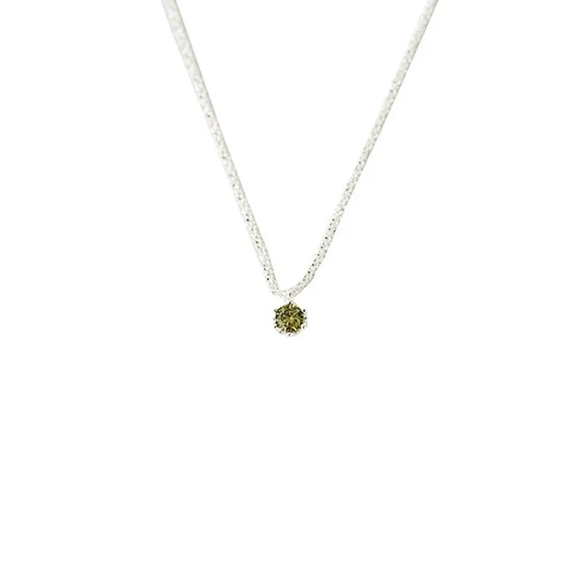 Ketten Moud Gréng Zirkon Charm Anhänger Halskette Fir Fraen Schléissebeen Kette Bijouen Kaddo Choker E058_voghion.com