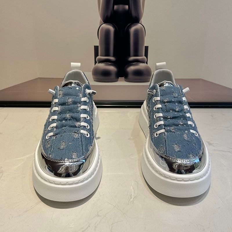 Sommer Neue Songgao Fashion Lazy mit Stoffoberflächenperforation Vielseitige Casual für Herren 2024 Trendy Board Schuhe_voghion.com