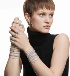 Designer divatékszerek fülbevalók és karkötők aranyozott Sier nyaklánc karkötő teniszlánc hip-hop trend ingyenes_voghion.com
