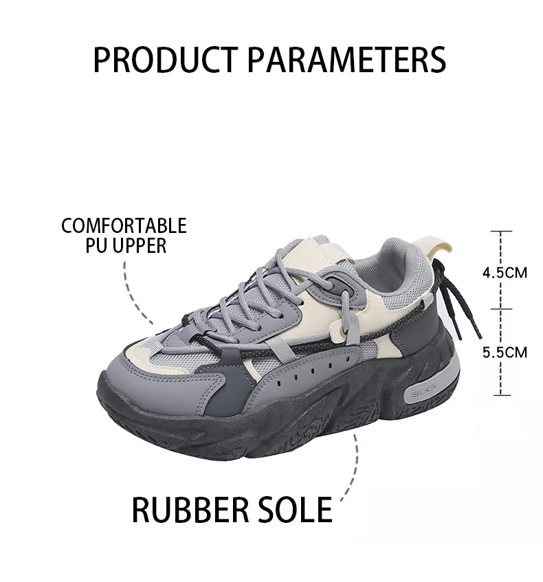 Breathable Casual Running Shoes With Thick Soles For Summer_voghion.com