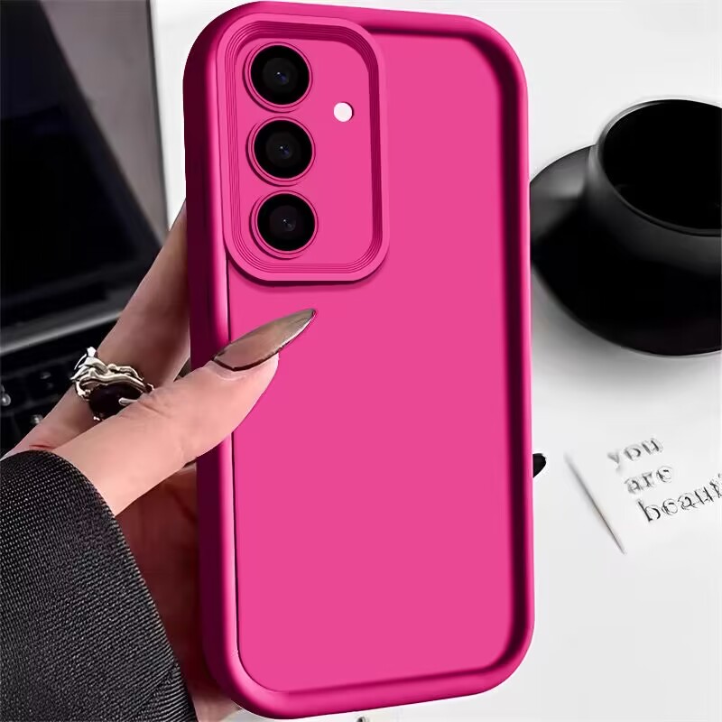 Phone Case For Samsung Galaxy Soft Silicone Candy Colour Cover_voghion.com