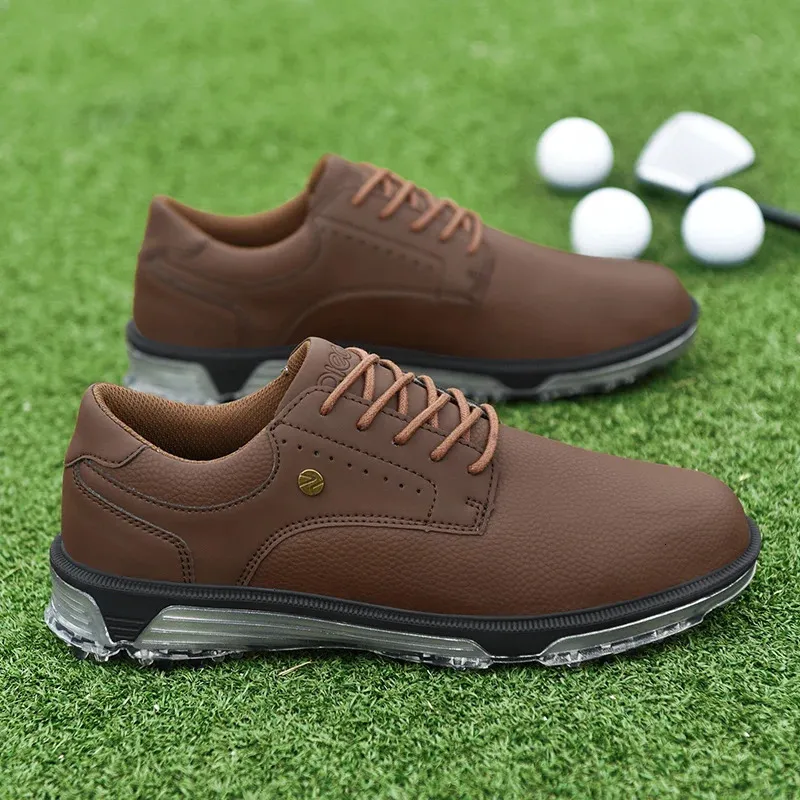 Αδιάβροχα παπούτσια Golfer Sport Man Ankle Golf Sneaker Είδη παπουτσιών γκολφ Παπούτσια γκολφ Αντιολισθητικά άνετα παπούτσια για περπάτημα μαύρο 240_voghion.com