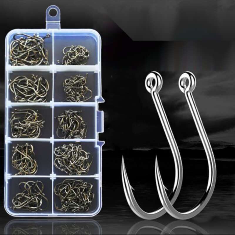Boxed Tube Fu Iseni Fishing Hook Set With Inverted And Hole Fish Design_voghion.com