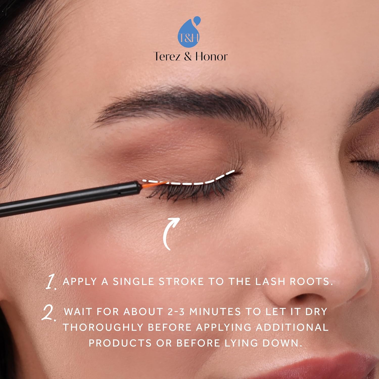 Sérum avancé pour cils et sourcils plus épais et plus longs - Faites pousser des cils somptueux avec un rehausseur de sourcils (3 ml)_voghion.com