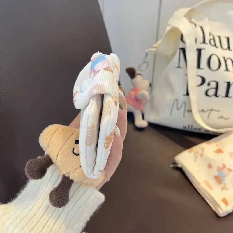 1 Stück süße Cartoon-Geldbörse für Studenten, Kaii, Tierbär, Brieftasche, Karte, süße tragbare Mini-Clutch für Mädchen C241210_voghion.com