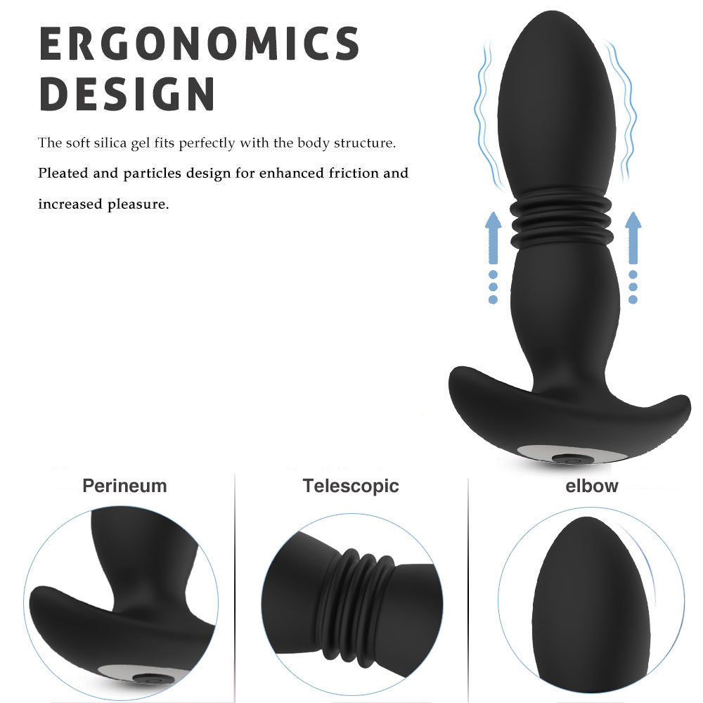 Giocattolo maschile in silicone impermeabile per massaggio alla prostata, vibratore anale per uomini, giocattoli sessuali gay_voghion.com