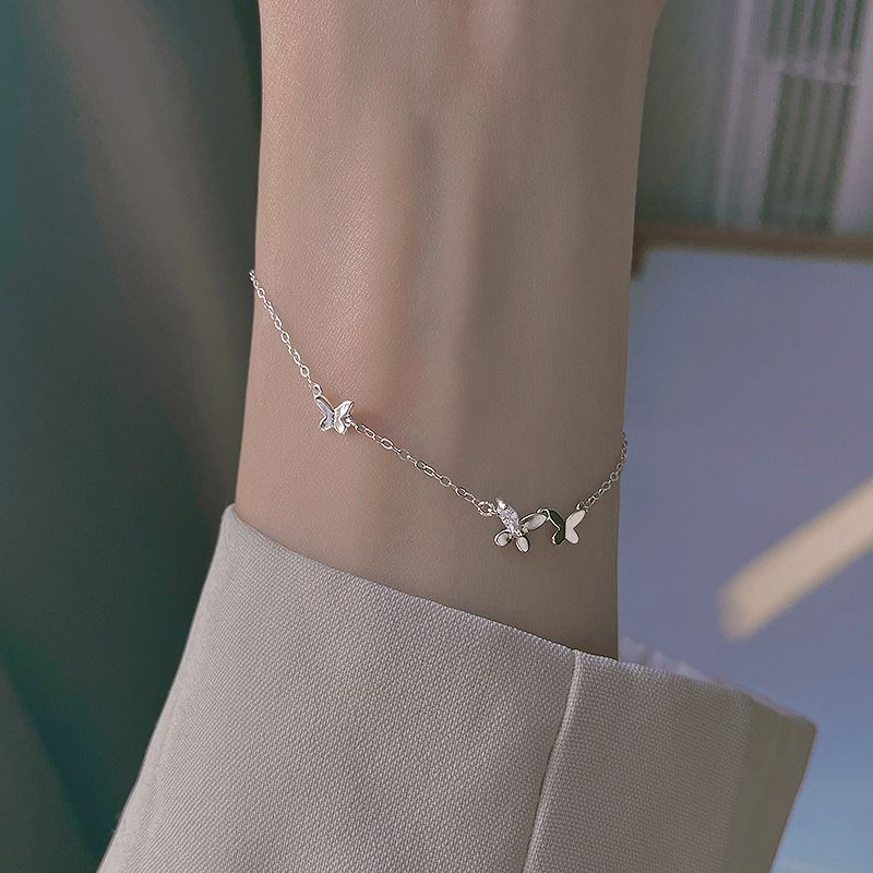 S Pure Sier Super Fairy Butterfly Bracelet For Women,new Item, Light Style, Niche Design, High-end Feeg, Best Friend_voghion.com