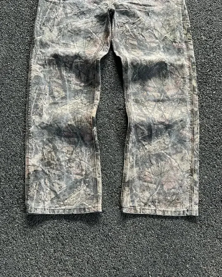 Y2K Jeans Haruku Hip Hop Baggy Camouflage Cargohose Sweat Weite Beine Herren Und Damen Casual Camo Hose Streetwear_voghion.com
