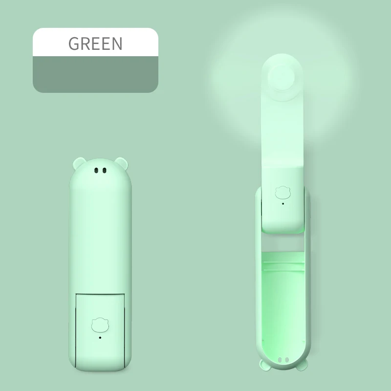 Handheld Mini Fan With 3 Speeds Usb Rechargeable Portable Design_voghion.com