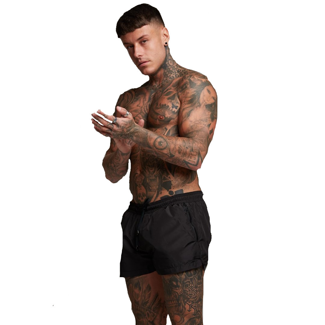 Large Size Summer Sweat Absorbing Spo Pants, Fitness Running Slim Fitting Sho, Men's Double-Layer Quick Drying_voghion.com