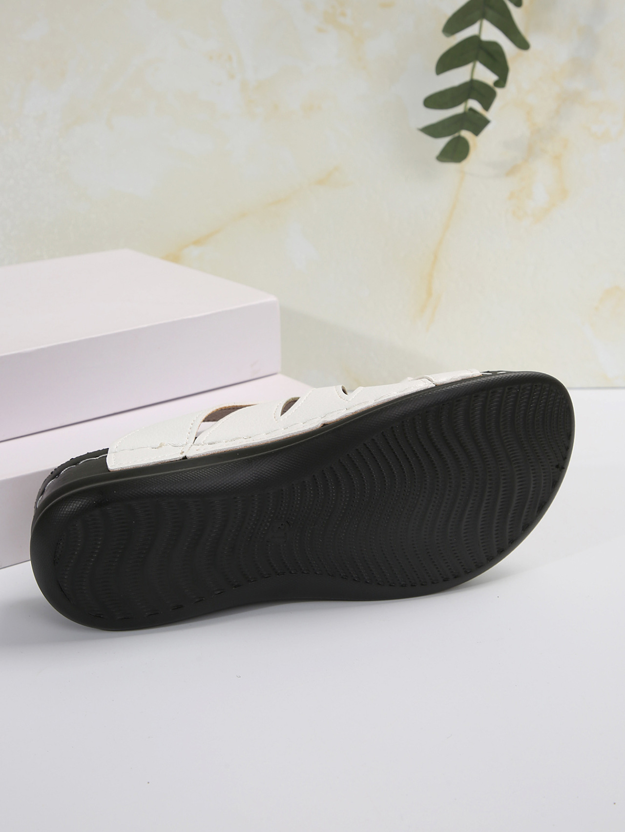 Sandales à talons bas pour femmes, pantoufles élégantes, chaussures à talons, tendance, nouvelle collection été 2024_voghion.com