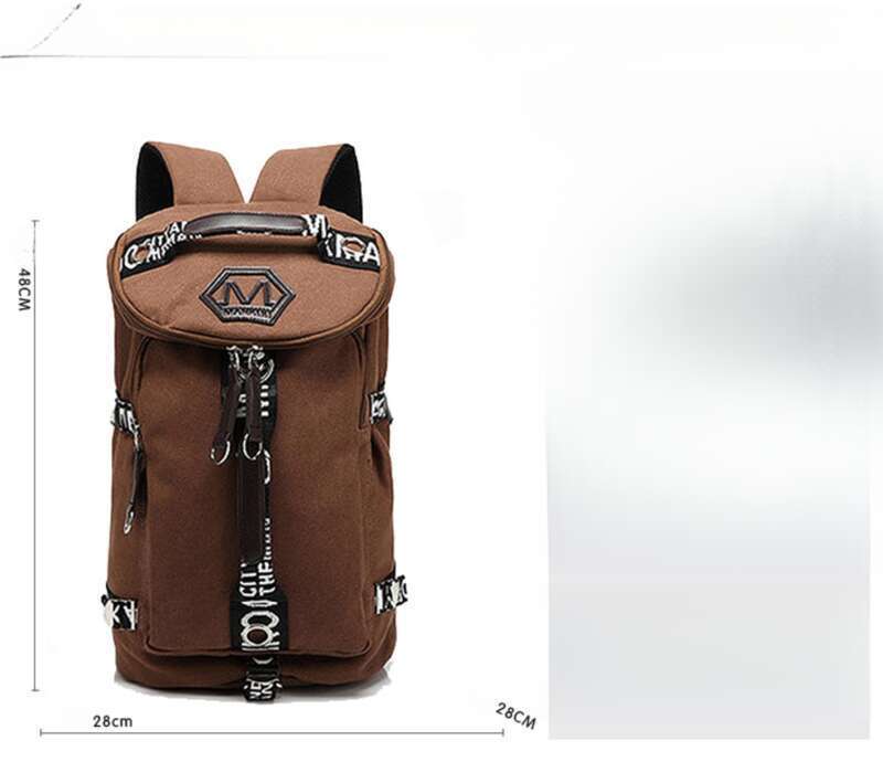 Canvas Men's Trendy Student Youth Travel Bag, Computer Large Capacity Backpack, Crossbody Bag_voghion.com