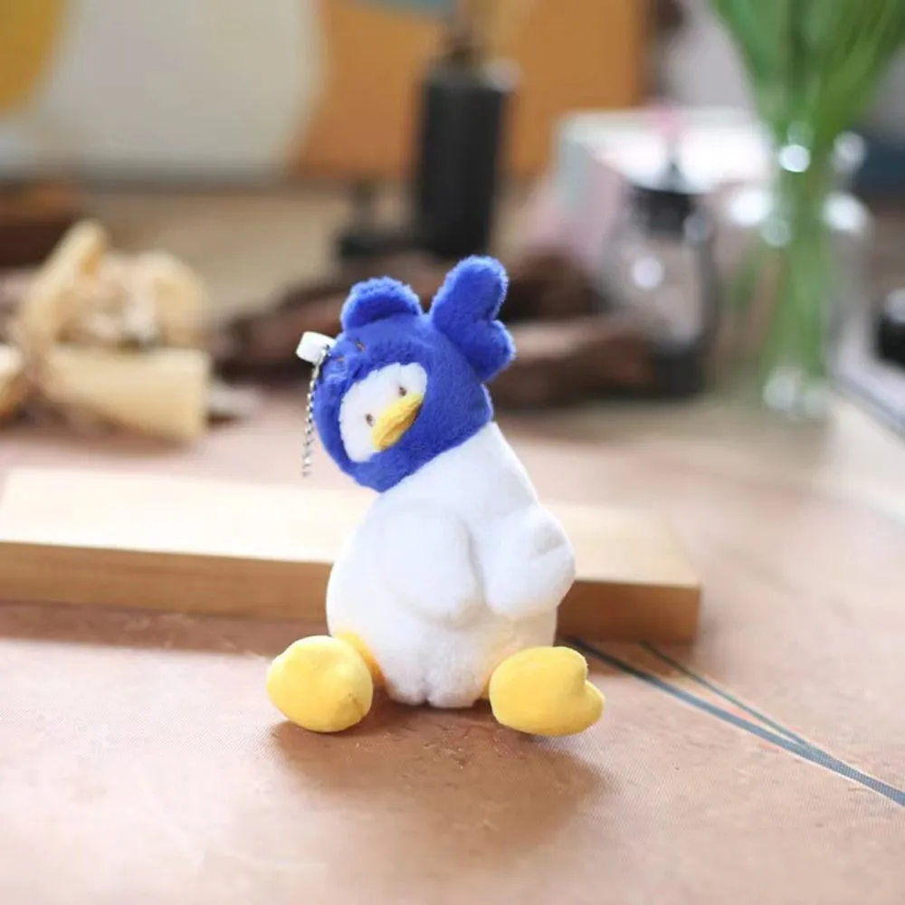 Fashion Stuffed Plush Cartoon Yellow Keychain Animals Soft Duck Creative Cute School Bag Pendant_voghion.com