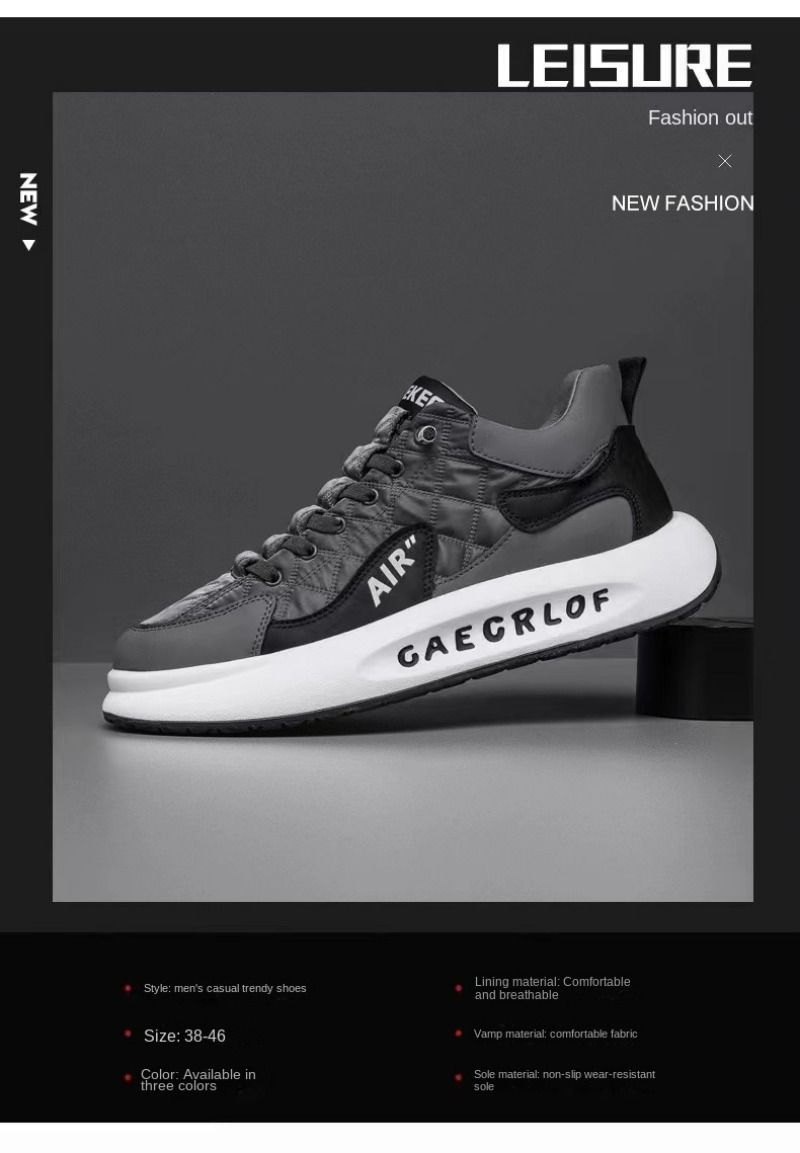 Men's Fashion White Platform Shoe 2024 New High Quality Male Sneakers Bathable Casual Shoes For Men Atillas De_voghion.com