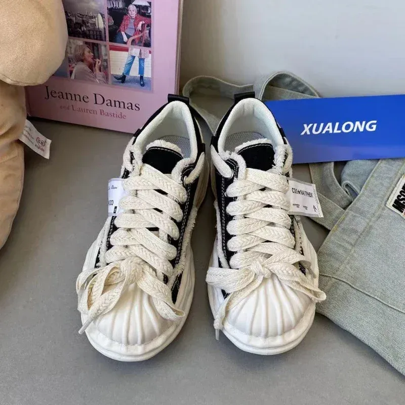 Canvas Dissoed Sole Fashionable Trendy Street Photography Niche Versatile Board Comfortable And Casual Shoes_voghion.com