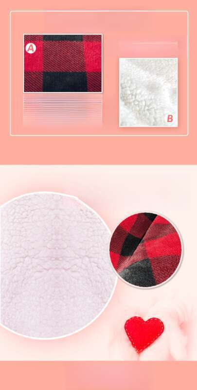 Facecloth Double Layer Classic Red And Black Plaid Printed Lamb Plush Car Nap Blanket_voghion.com