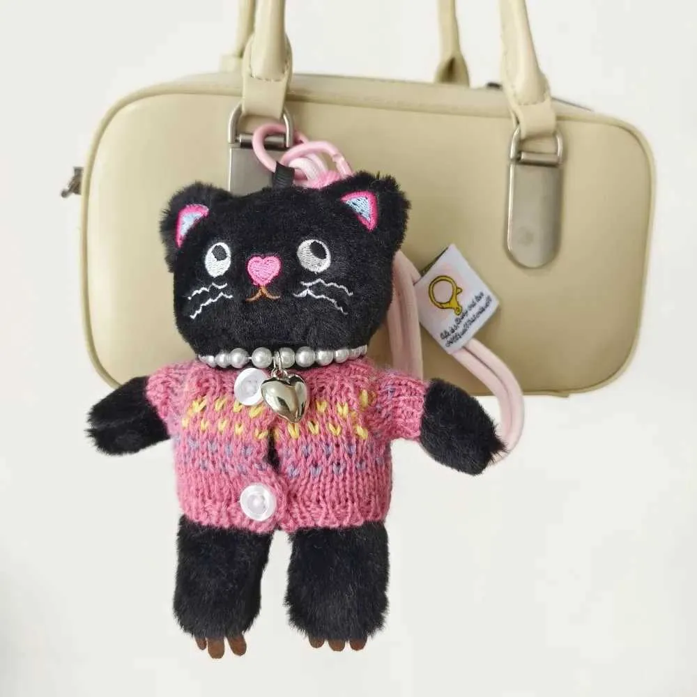Breloc de pluș cu pisică Kaii de 15 cm, pandantiv pentru chei auto, decorare pentru păpușă și fete, accesorii pentru geantă Y241121_voghion.com