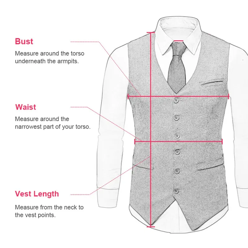 Herrenwesten Anzugweste Braune Hochzeit Wolle Tweed Business Weste Jacke Lässig Slim Fit Gilet Homme Für Bräutigam Mann_voghion.com