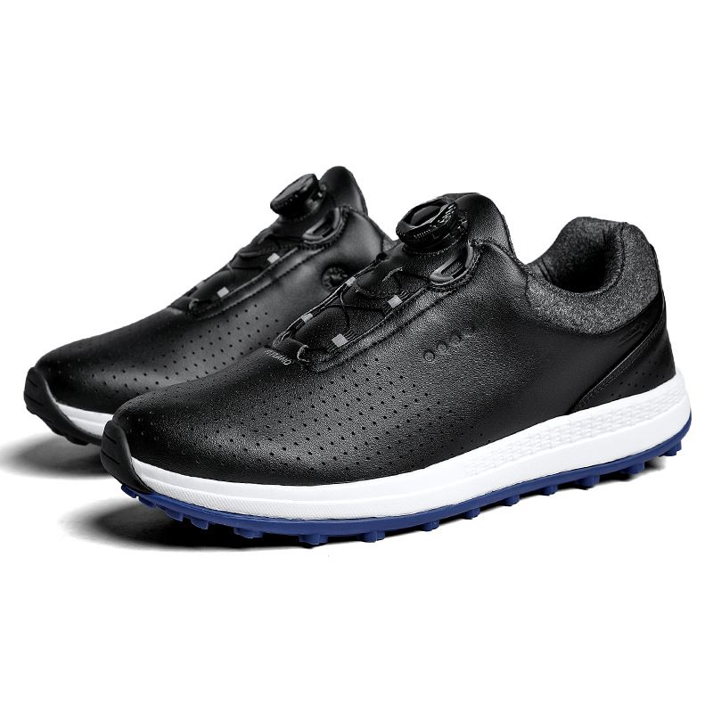 Chaussures professionnelles pour hommes Nouvelles baskets d'entraînement de golf sans crampons à boucle pivotante Taille L_voghion.com