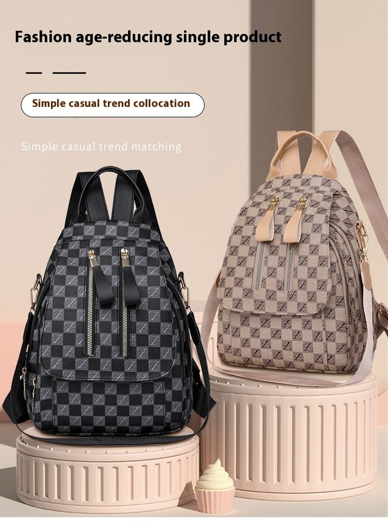 British New Fashion European American Style Retro And Trendy Bra Bag Dual-use Women's Backpack_voghion.com