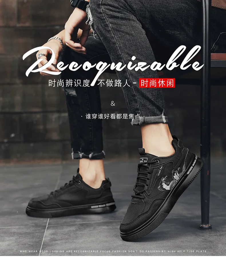 CYYTL Herrenschuhe Casual Sneakers Leder Plattform Modedesigner Sport Outdoor Laufen Arbeit Sicherheit Tennis Männliche Halbschuhe_voghion.com