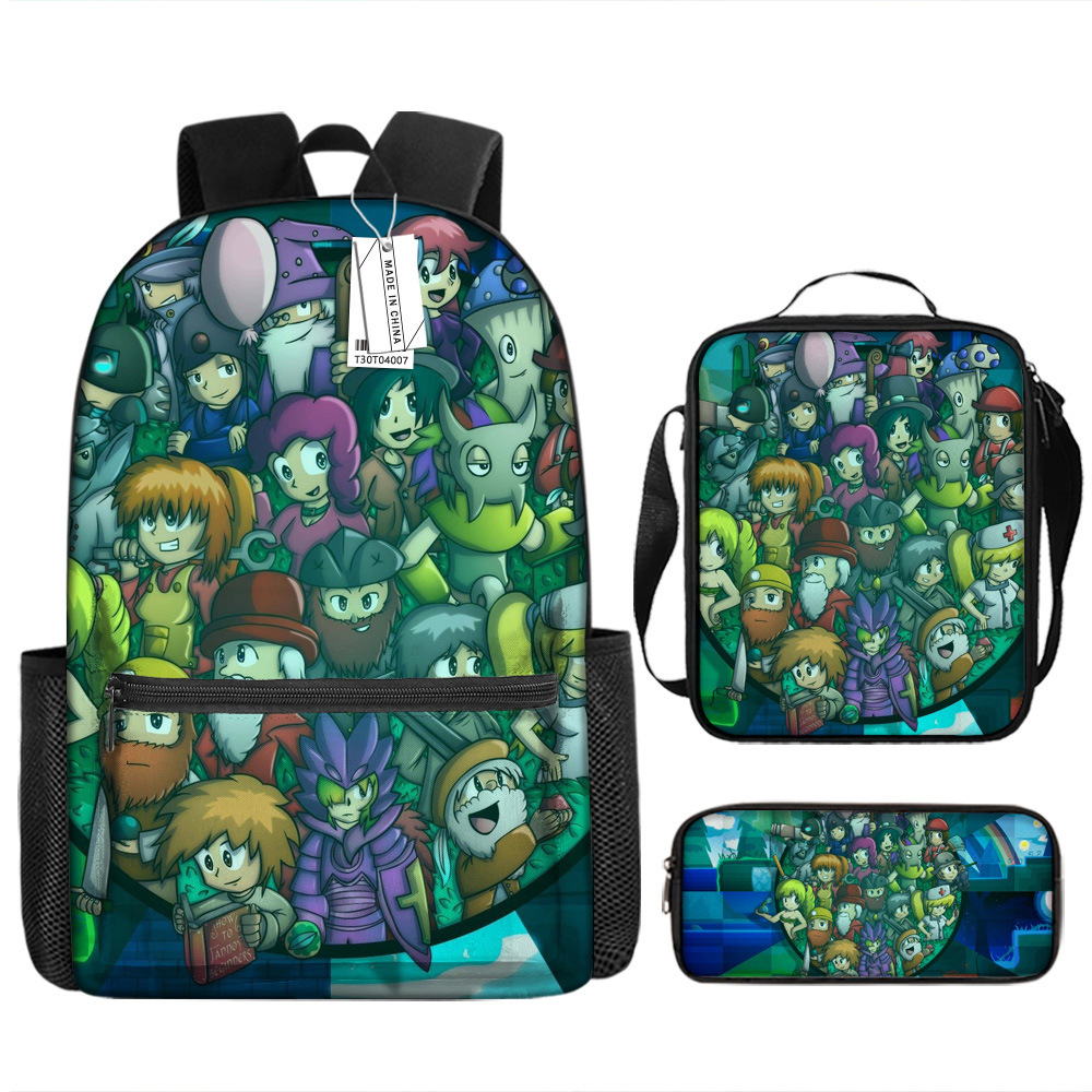Terraria Kids Backpack Set School Bag Large Capacity_voghion.com