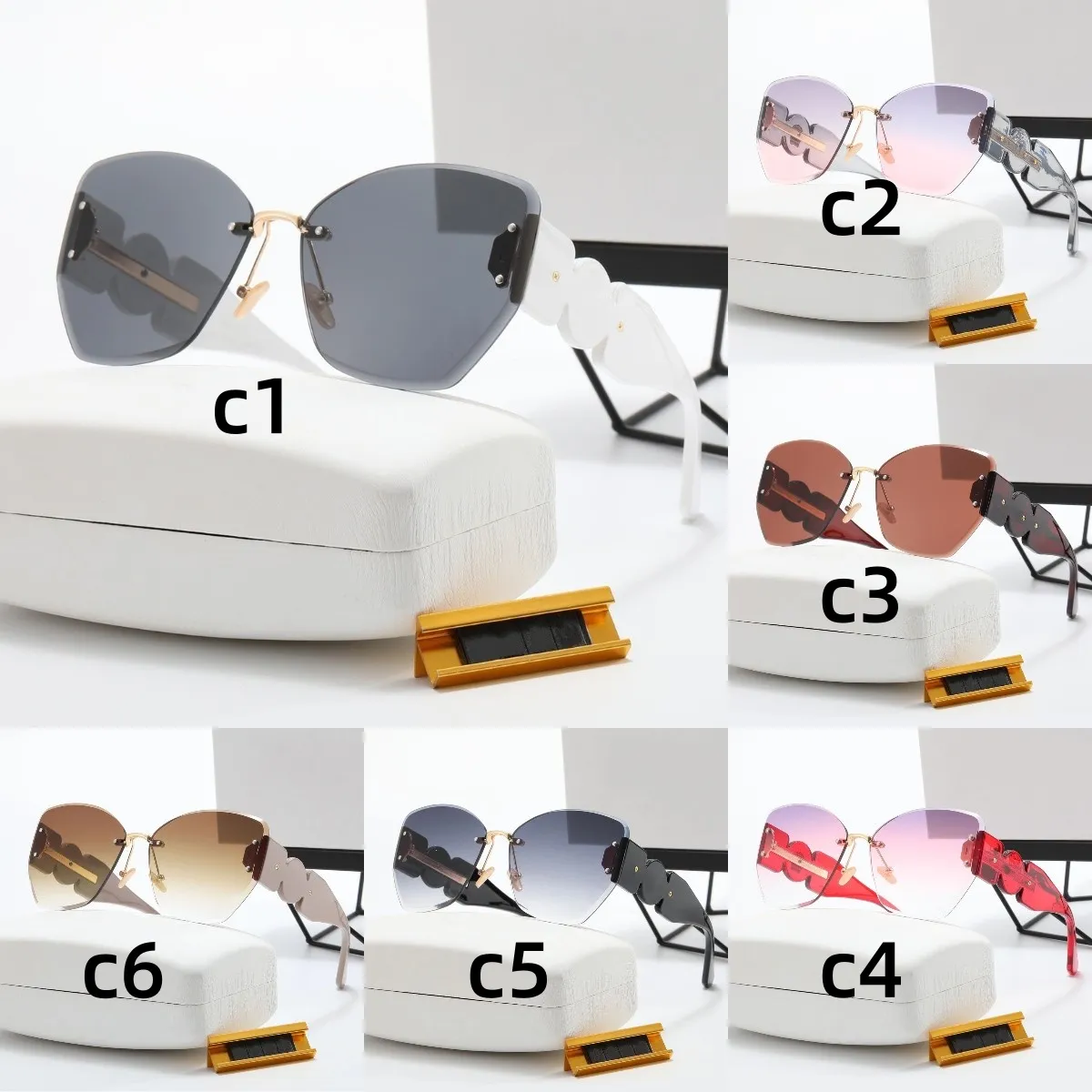 Gafas de sol de diseñador al por mayor para hombre y mujer, gafas de sol de moda de verano, gafas de sol cuadradas para mujer, para viajes al aire libre._voghion.com