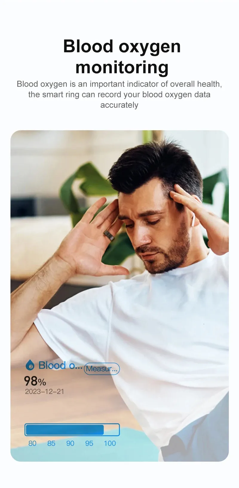 Ola Espirte est Technology Health Smart RIng Fiess Trackers Ring heart Rate Monitor Sleep for Xiaomi Sr200 M1 R3 240507_voghion.com