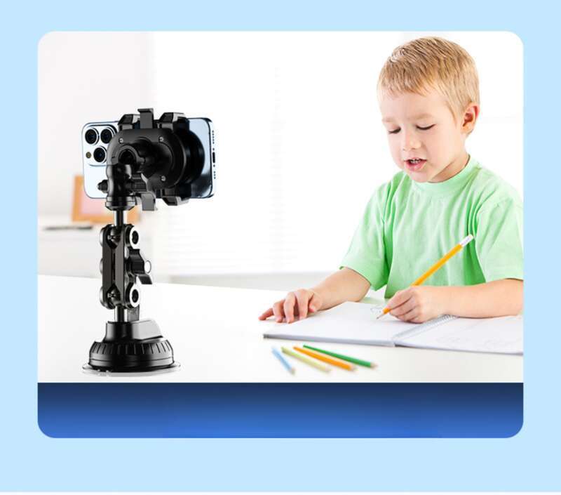 Suport de telefon pentru fotografie montat în mașină, Unghi de vizualizare auto, Ventuză DJI Gopro, Cameră video cu mișcare, Dispozitiv Pan Tilt_voghion.com