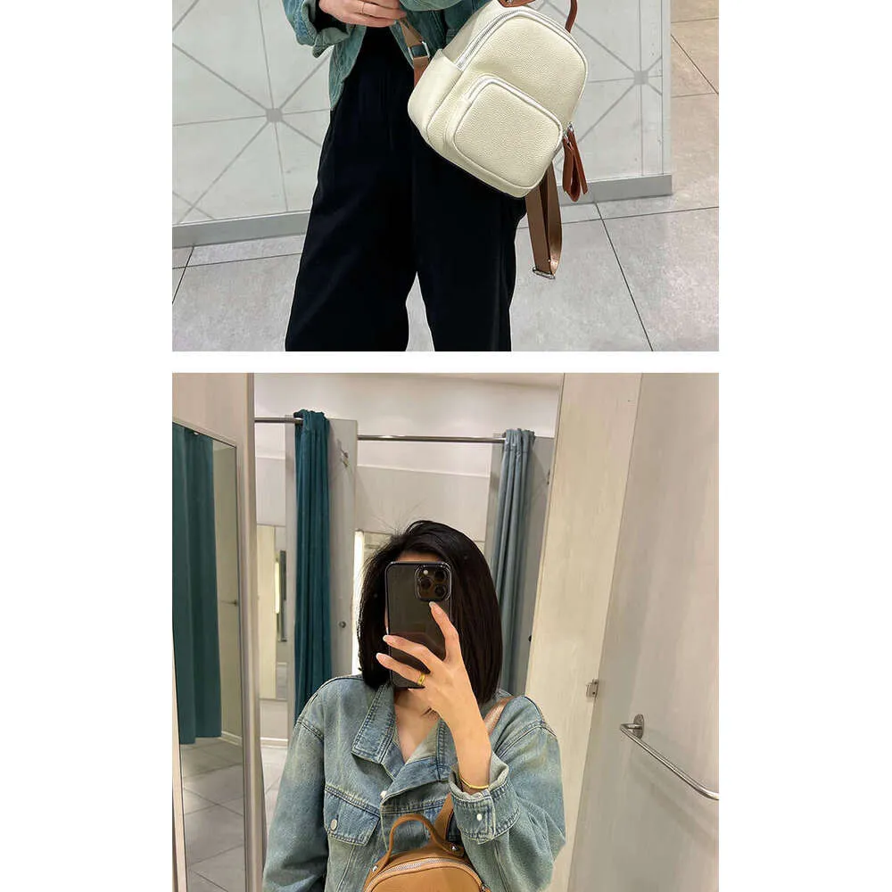 Designer Leather Small Backpack For Women Lichi Pattern Travel Bag_voghion.com