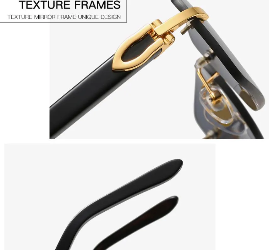 Nuovo stile di moda in legno corno di bufalo stile 00520 occhiali da sole di colore misto in lega di titanio con montatura miopia uomo donna di alta qualità UV400_voghion.com