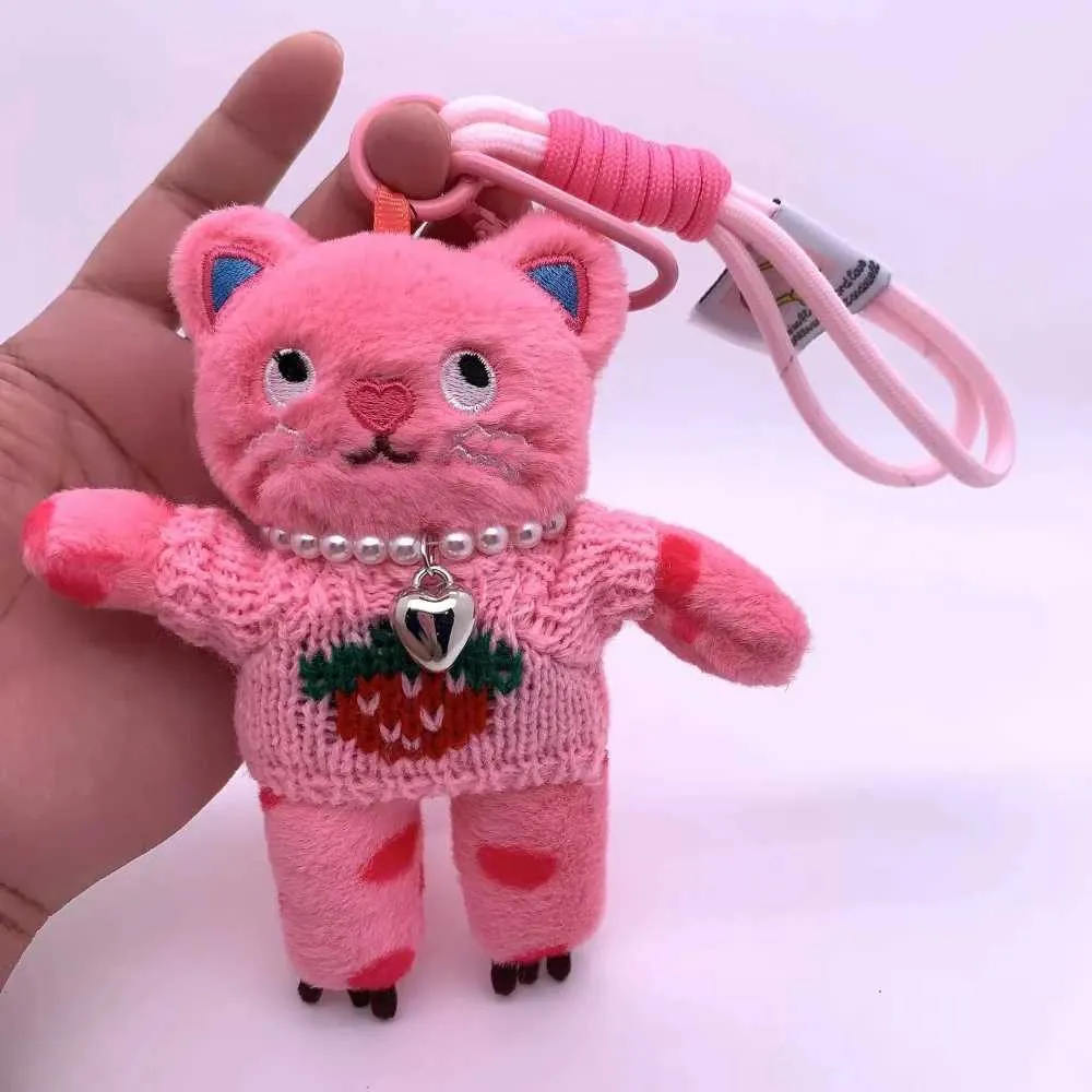 Breloc de pluș cu pisică Kaii de 15 cm, pandantiv pentru chei auto, decorare pentru păpușă și fete, accesorii pentru geantă Y241121_voghion.com