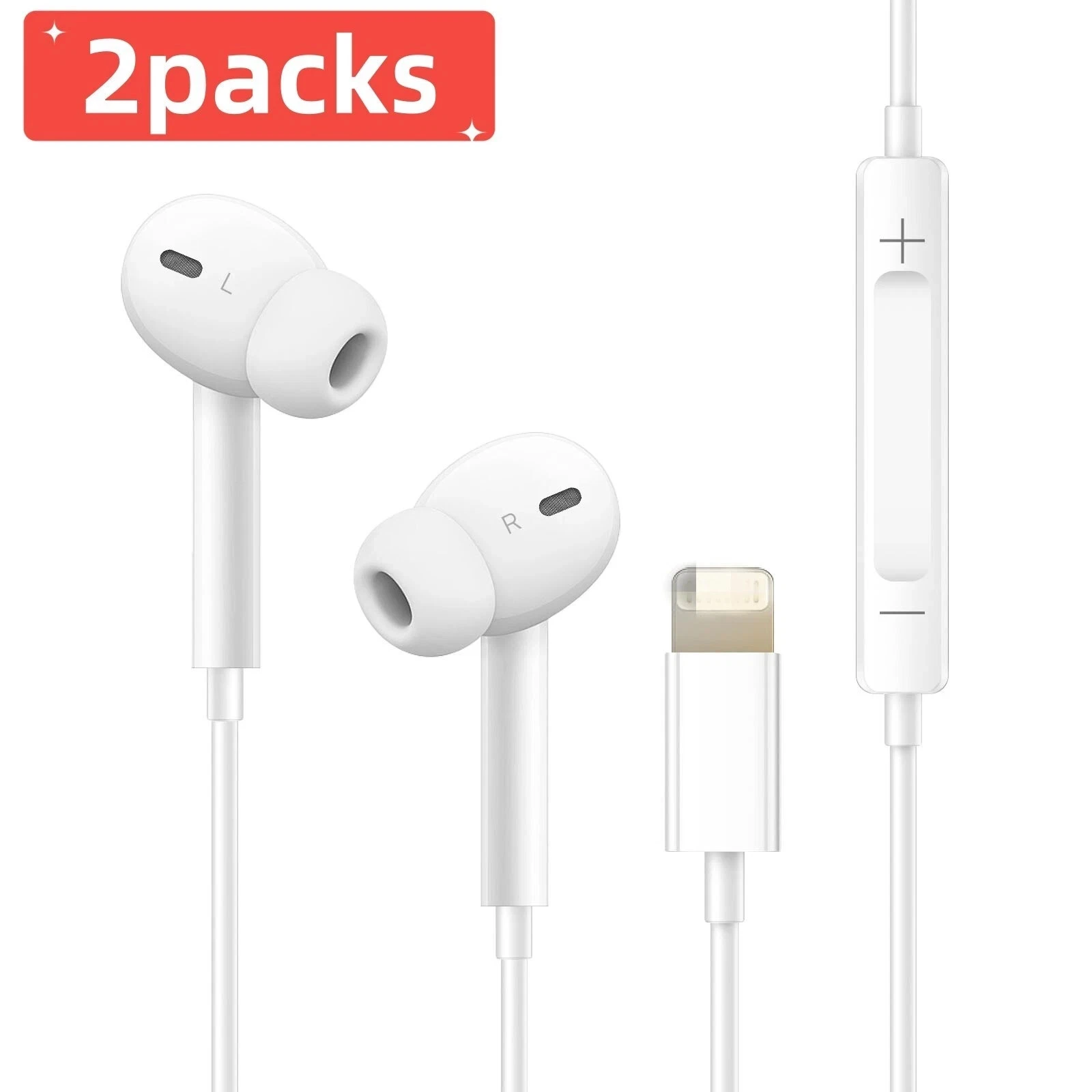 Wired In-Ear Headphones Compatible With IPhone 14/13/12/11 Pro Max_voghion.com