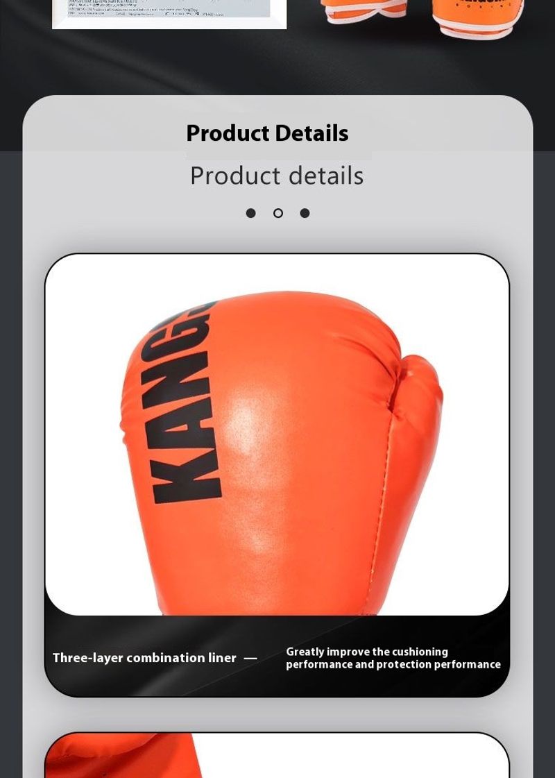 gloves for fighters, male female Sanda, children's sandbag fighting, young gloves, and professional Thai_voghion.com