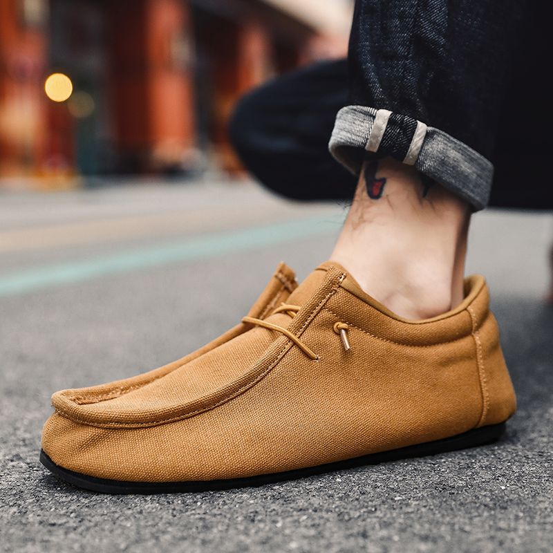 MAEDEF Man's Sneakers Canvas Flats Male Summer Casual for Men High Quality Loafers 2024 Walking Driving Mens Shoes_voghion.com