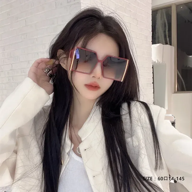 Sunglasses For Men Large Square Frame Cat Eye Style Uv400 Protection_voghion.com