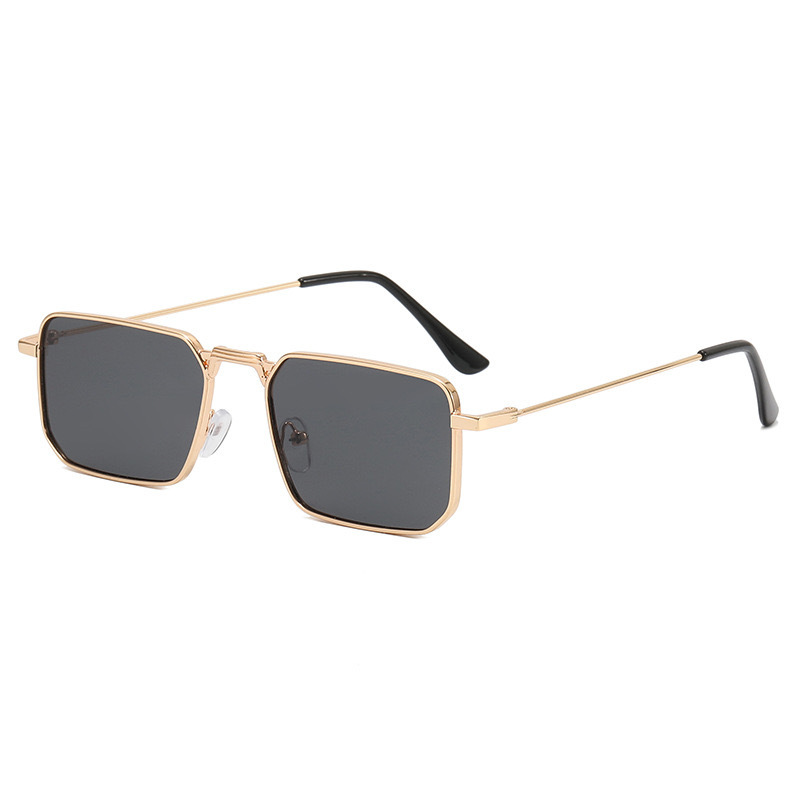 Unisex Square frame men's sunglasses Steampunk sunglasses Women's fashion trend Metal sunglasses_voghion.com