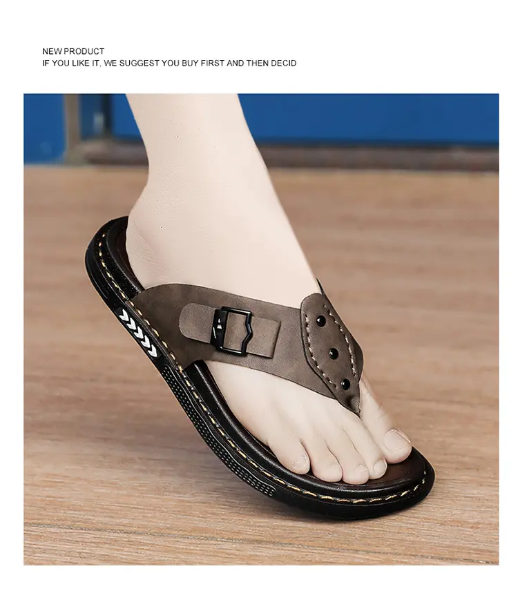 Stylish Men's Flip Flops Casual Summer Slippers Comfortable Design_voghion.com