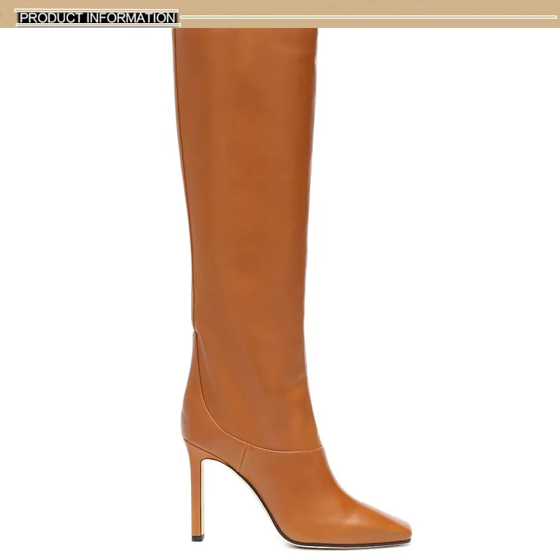 Bottes grande taille marque créateur de mode femmes au-dessus du genou chaussures à talons hauts femme automne hiver noir chaud neige longue_voghion.com