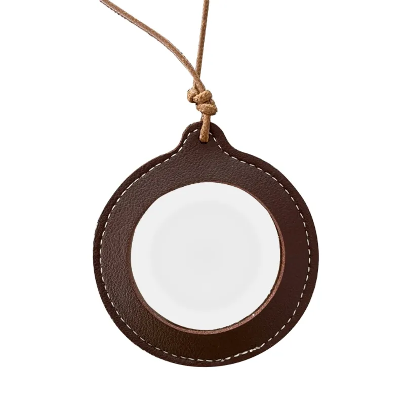 Colliers pendentifs Loupe Collier lanière en cuir Loupe portative pour la lecture_voghion.com