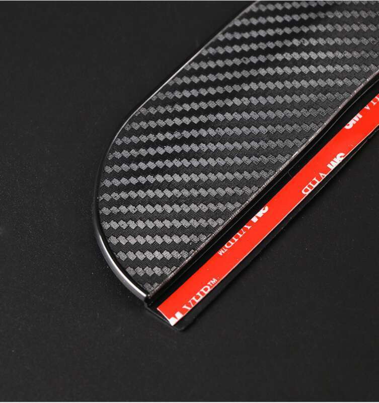 New Carbon Fiber Car Rearview Mirror Eyebrows (2-piece Set), One Pair Of Reverse Mirrors, Sun And Rain Shields_voghion.com