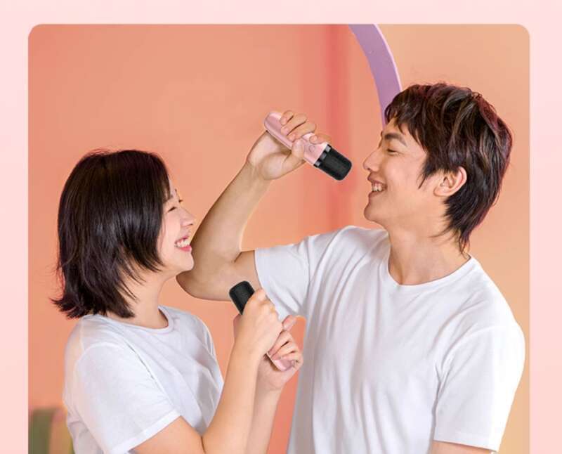Microphone And Speaker Integrated Microphone Home Wireless Bluetooth Universal Singing Karaoke Children Small Family Ktv Set_voghion.com