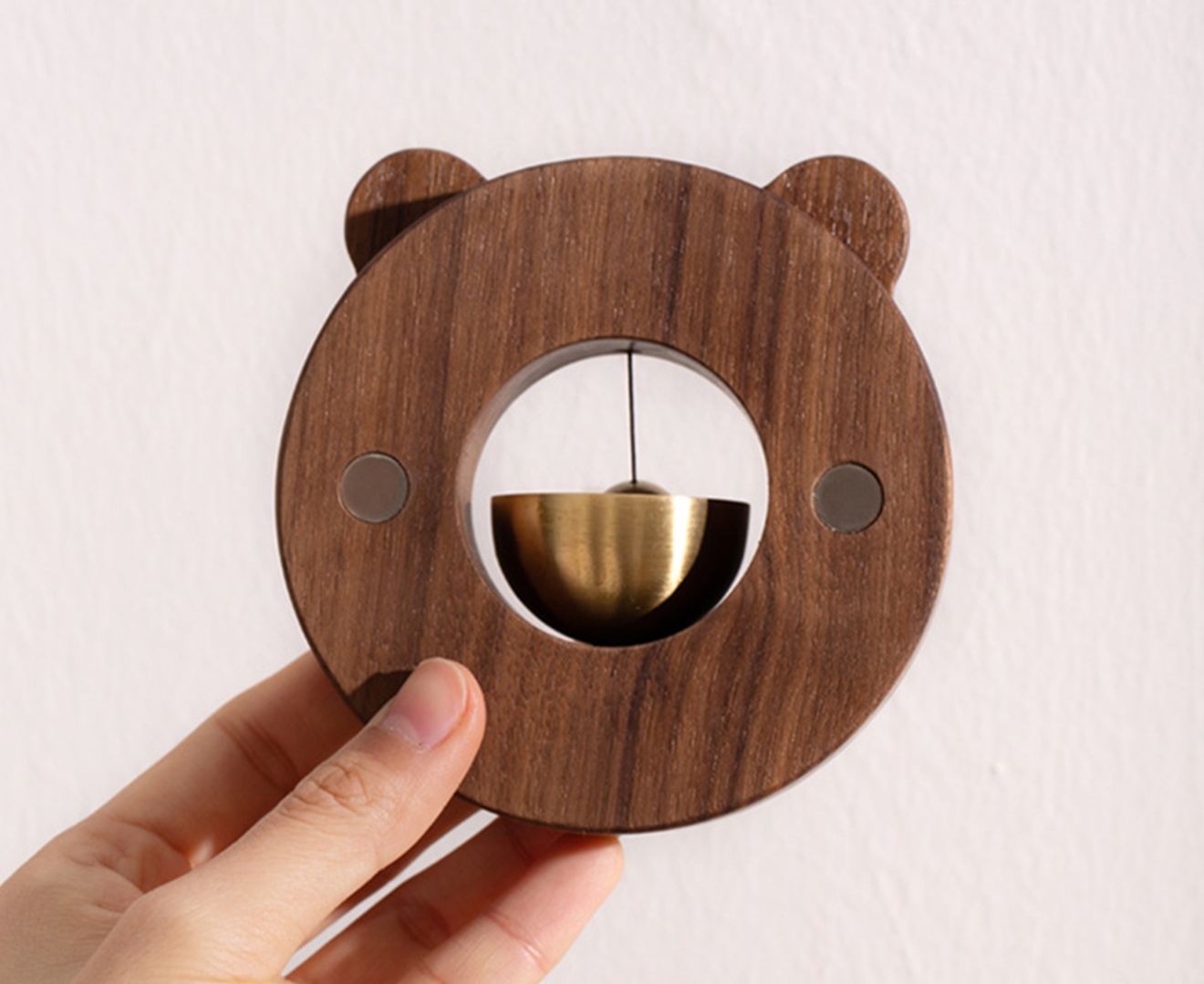 Creative Tiger Ring Bell Hanging Wooden Door Doorbell Wind Chime_voghion.com