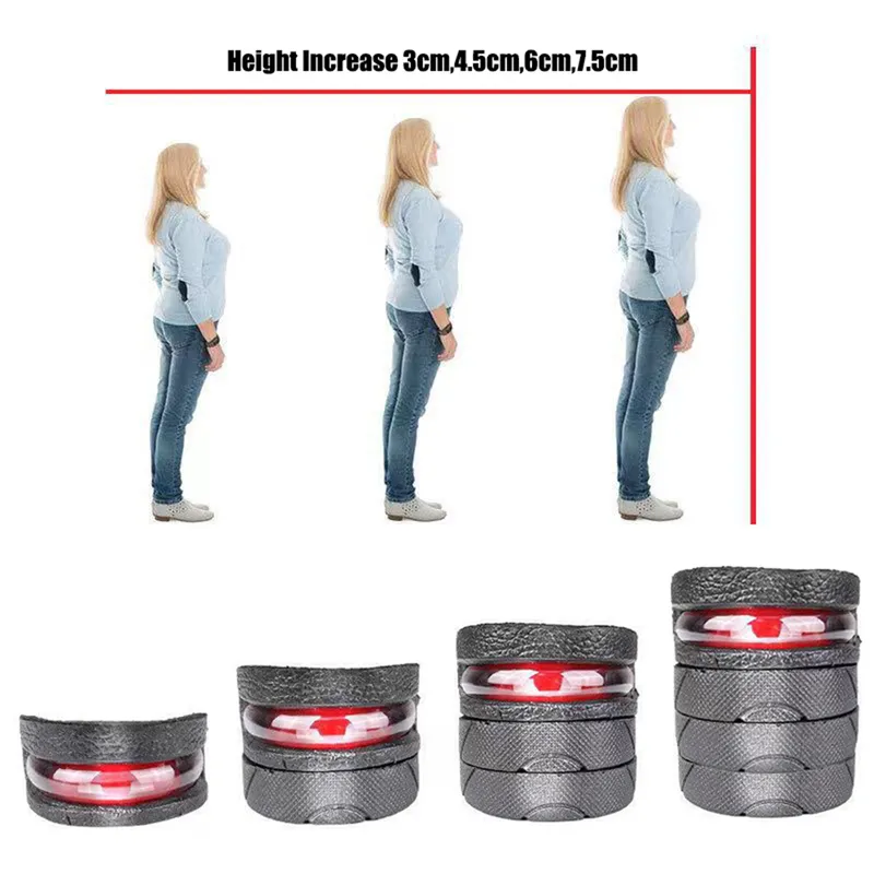 Height Increase for Men Women Elevator Shoes Cushion Unisex Sneakers Heel Lifting Insert Heighten Half Insoles 375cm_voghion.com