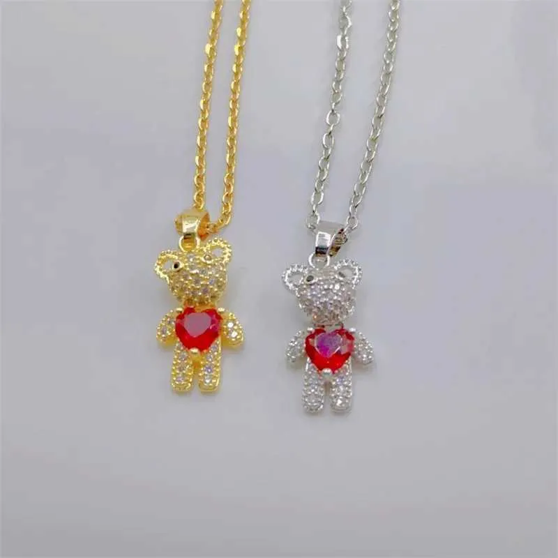 Bear Pendant Necklace Classic Retro Stainless Steel Jewellery_voghion.com