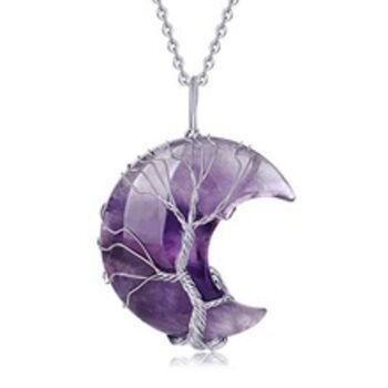 3cm natural powder crystal heart-shaped heart half yoga stone craft decoration handle piece_voghion.com