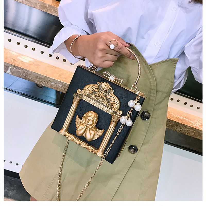 Small Baroque Angel Shoulder Bag For Women With Chain Strap_voghion.com