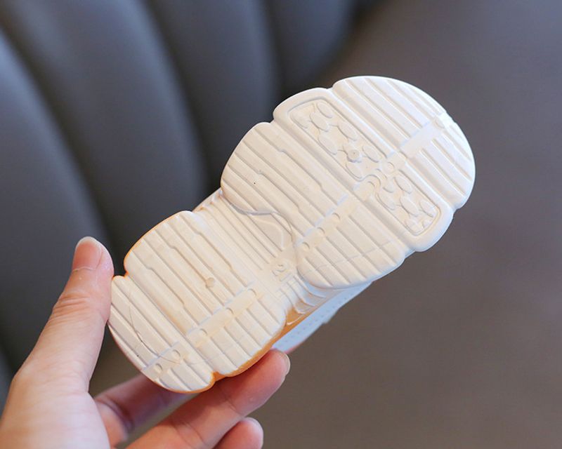 Ausverkauf Kinder Baumwolle 2024 Winter Jungen und Mädchen Sneaker Fleece-ed Warm Kleinkind Baby Weiß Schuhe_voghion.com