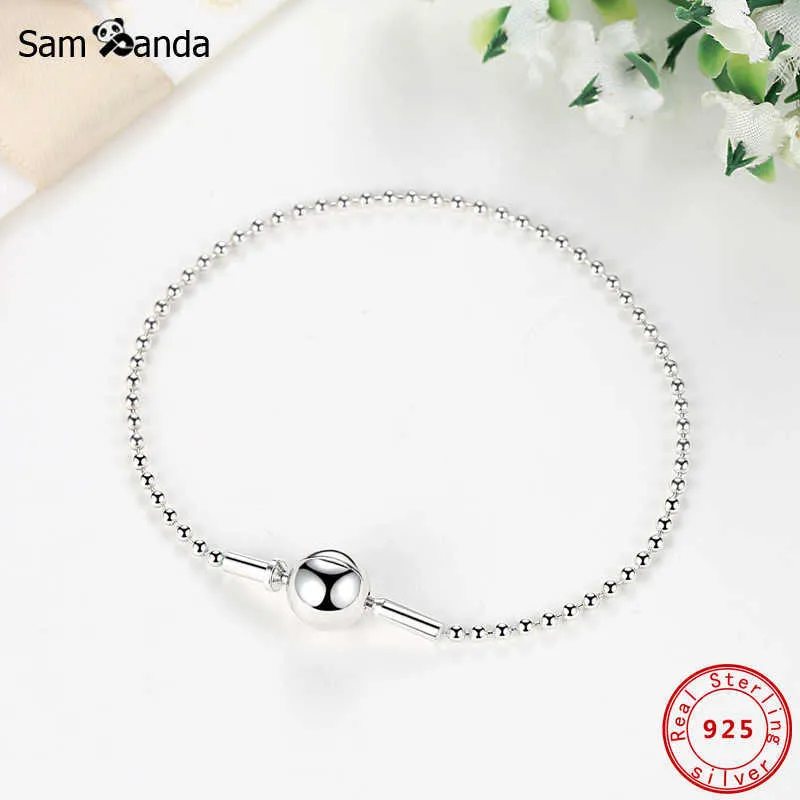 Authentic 100% Sterling Sier ESSENCE COLLECTION Beaded Bracelets & Bangles Fit DIY Pan Beads Charms Women Jewelry_voghion.com